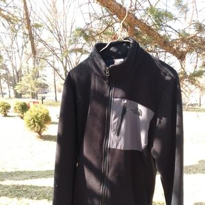 North Face Black and Grey Jacket Size; M